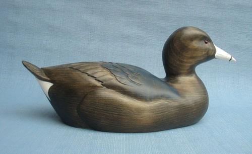 Wood Carving - Handcarved Classic American Coot Decoy