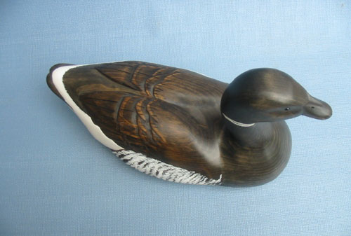 Robert Kelly Wood Carving - Handcarved Classic Black Brant Goose Decoy