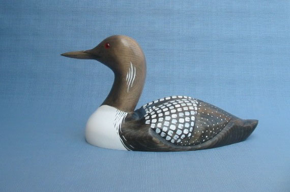 Wood Carving - Classic Handcarved Arctic Loon Decoy