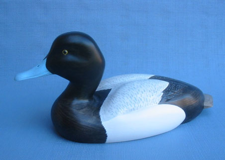 Wood Carving - Classic Handcarved Greater Scaup Decoy