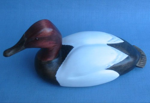 Robert Kelly Wood Carving - Handcarved Canvasback Drake Decoy