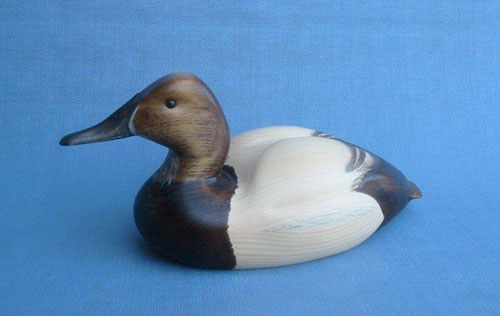 Robert Kelly Wood Carving - Handcarved Canvasback Hen Decoy