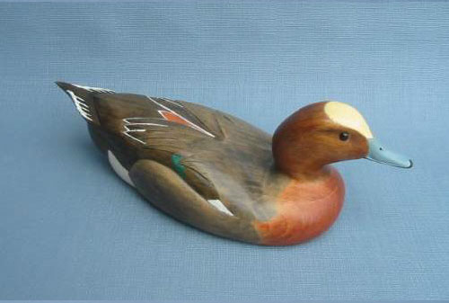 Wood Carving - Handcarved Classic European Wigeon Decoy