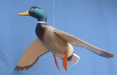 Birds In Flight Mallard Drake Decoy Two Profiles