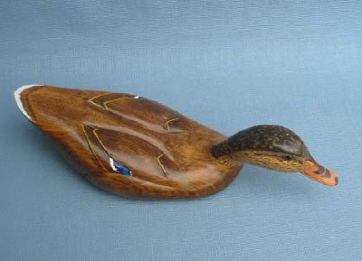 Wood Carving - Classic Handcarved Mallard Hen Decoy