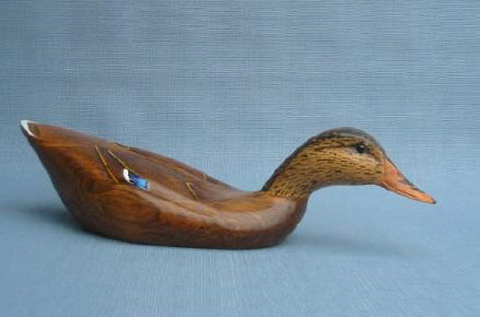 Wood Carving - Classic Handcarved Mallard Hen Decoy