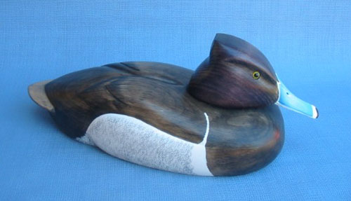 Robert Kelly Wood Carving - Handcarved Classic Ringneck Drake Decoy