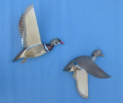 Wall Mounts Wood Ducks Both Profiles Decoys